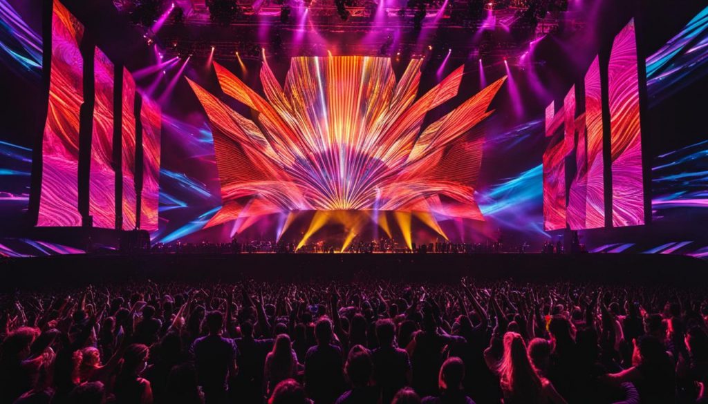 LED video walls for live performances