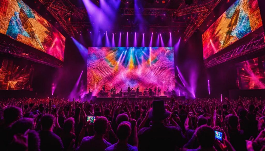 LED video walls for music events