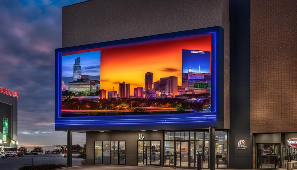 LED wall display in Gainesville