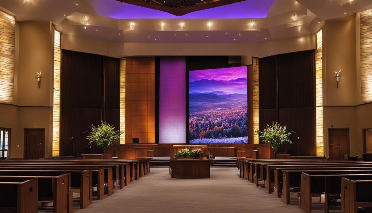 LED wall for church in Albany