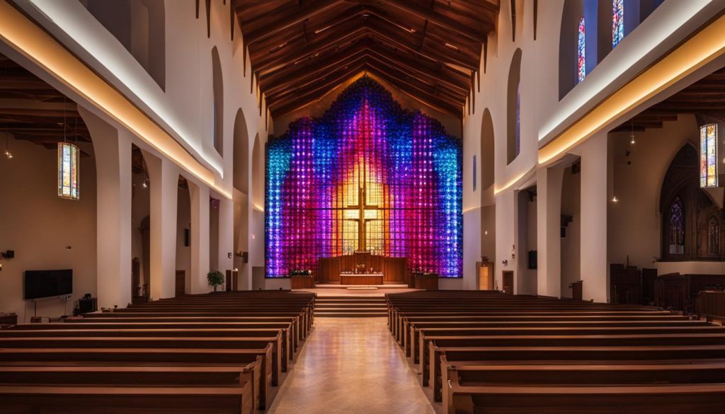 LED wall for church in Alexandria