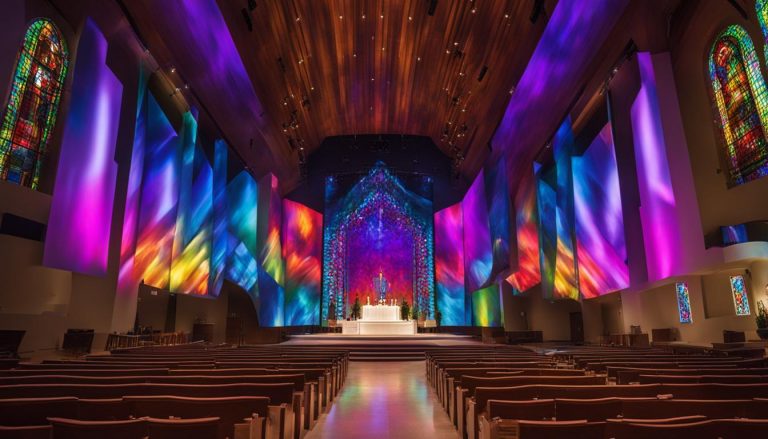 LED wall for church in Augusta