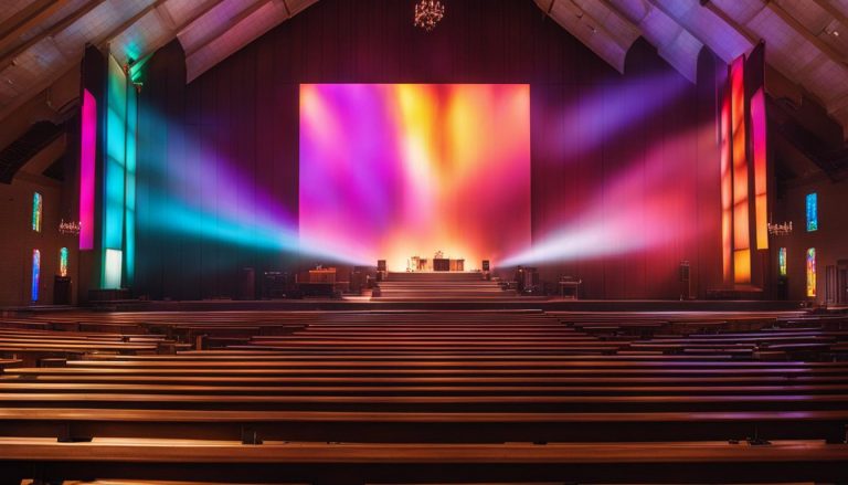 LED wall for church in Benton