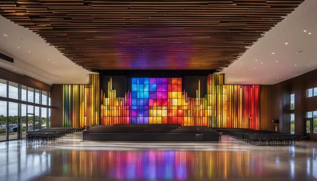 LED wall for church in Bentonville