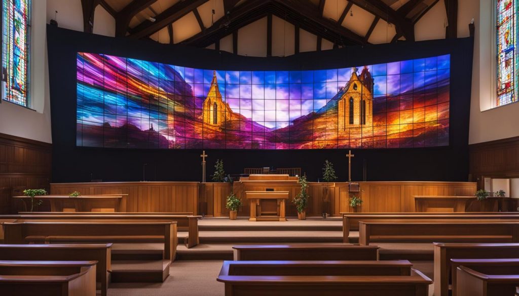 LED wall for church in Birmingham