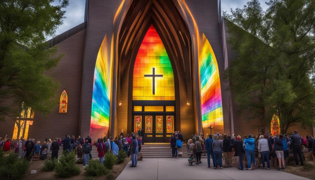 LED wall for church in Boulder