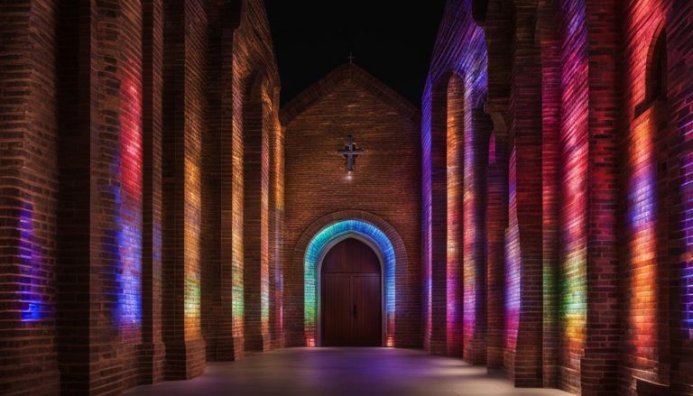 LED wall for church in Brick