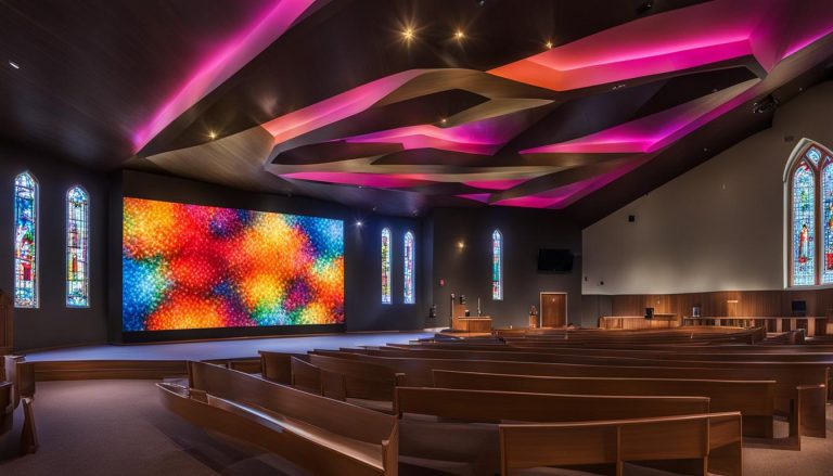 LED wall for church in Brookline