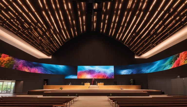 LED wall for church in Champaign