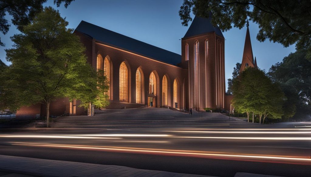 LED wall for church in Charlottesville