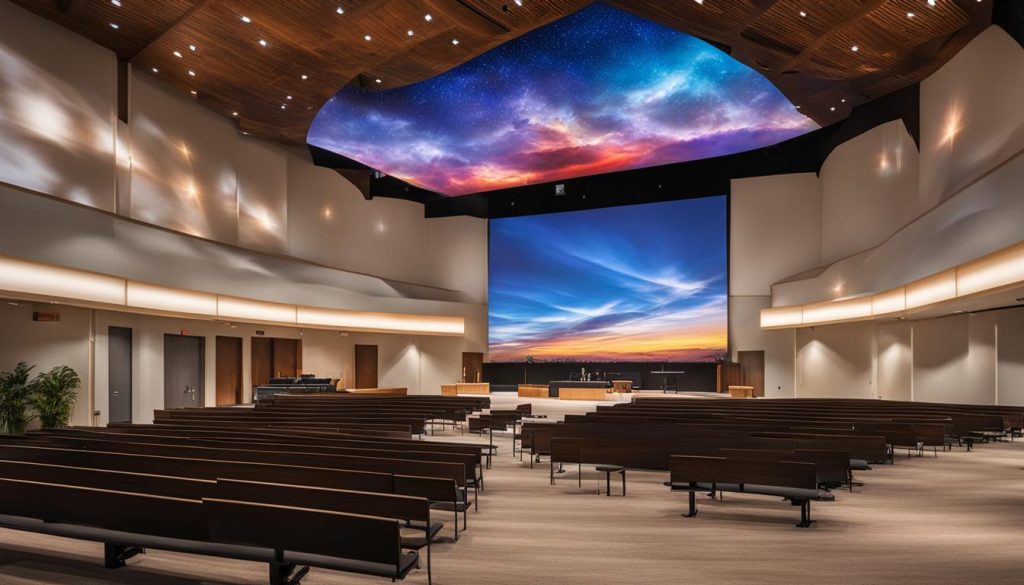 LED wall for church in Commerce City