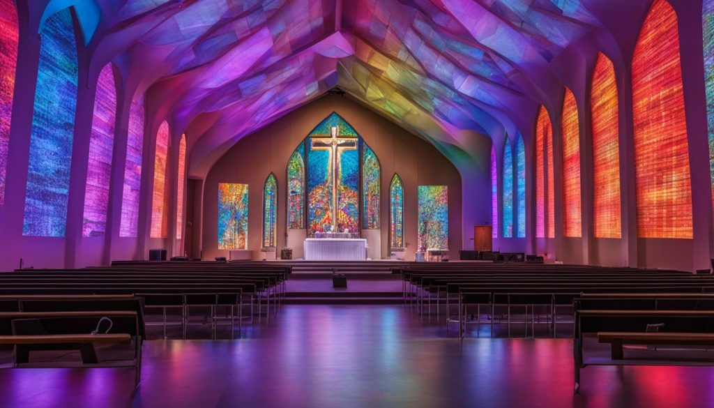 LED wall for church in Decatur