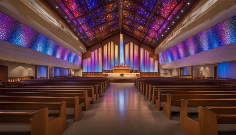 LED wall for church in Des Plaines