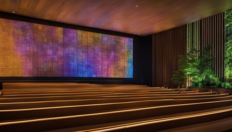 LED wall for church in Durham