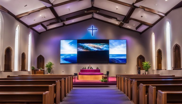 LED wall for church in East Point