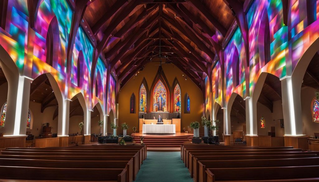 LED wall for church in Fort Collins