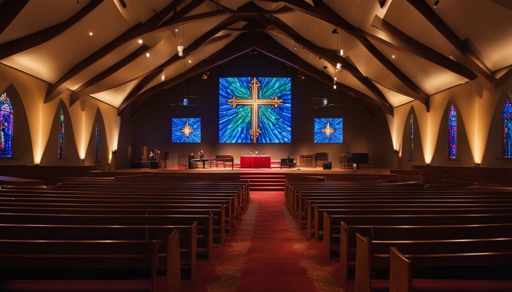 LED wall for church in Fort Collins