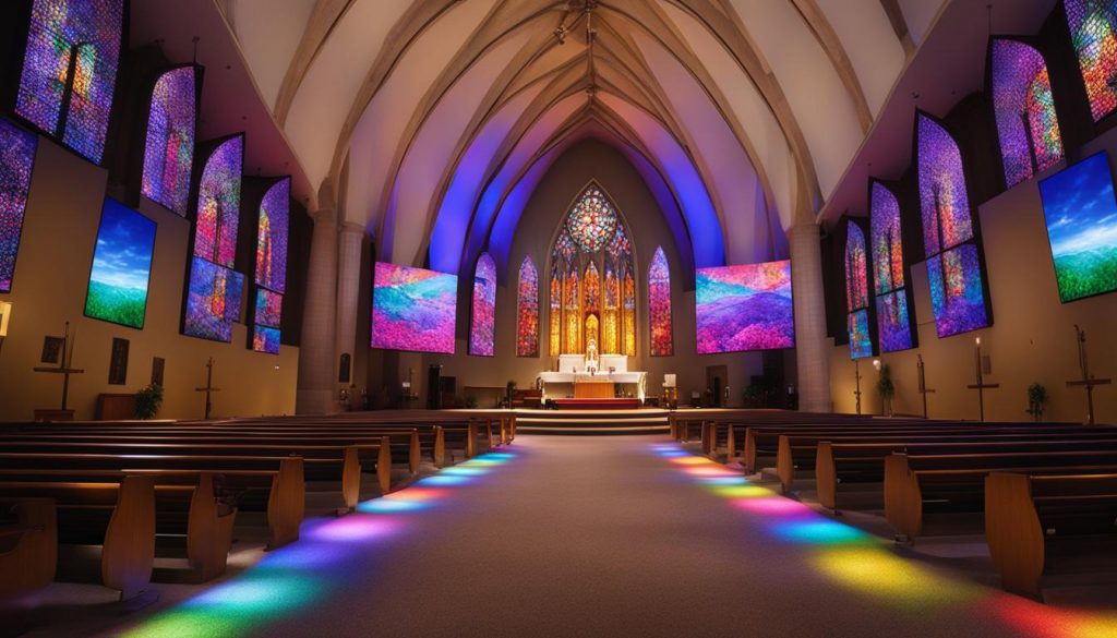 LED wall for church in Gainesville