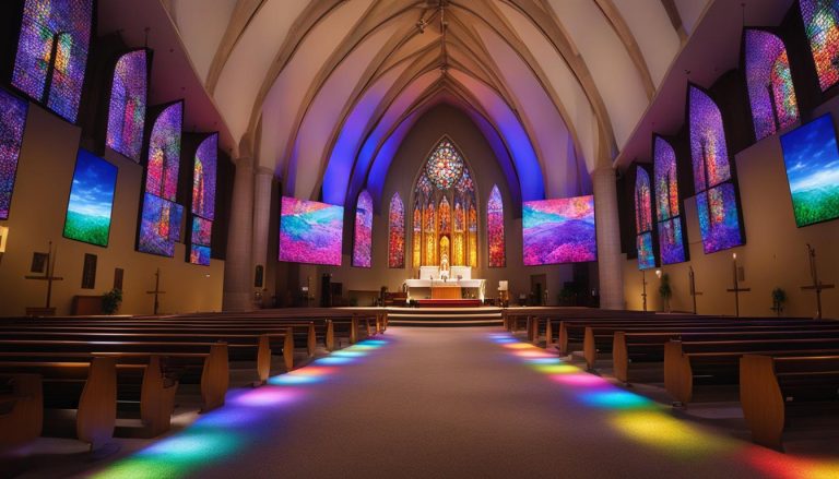 LED wall for church in Gainesville