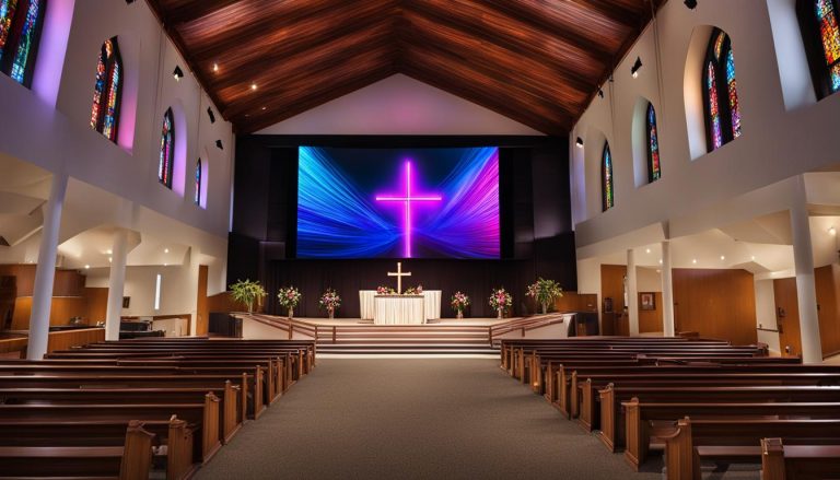 LED wall for church in Greeley