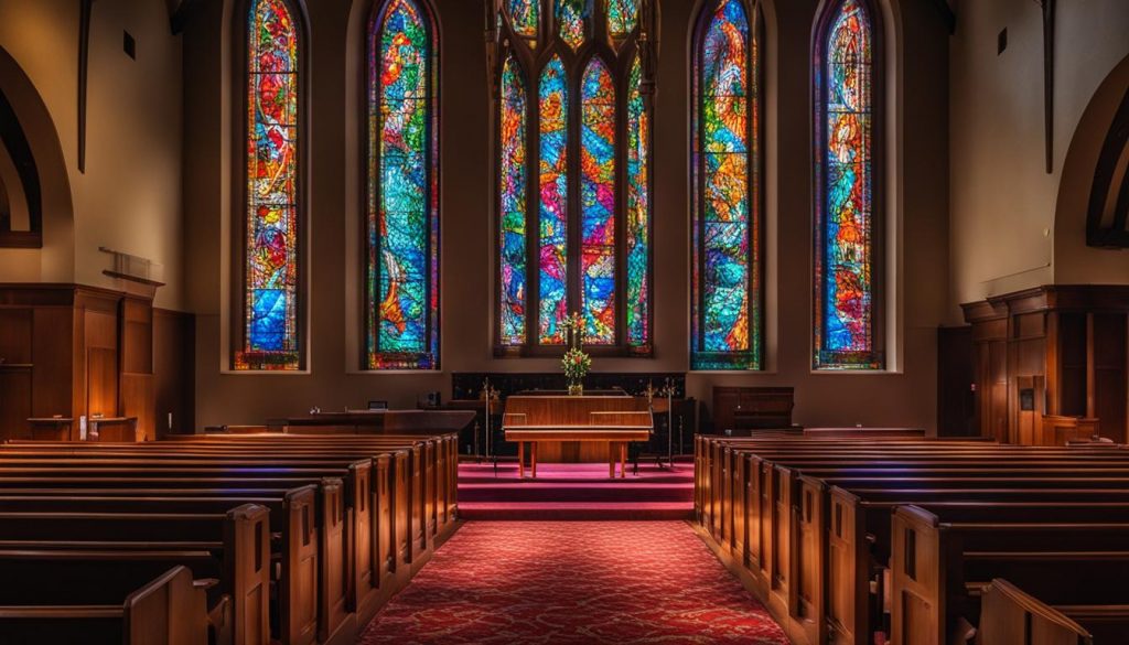 LED wall for church in Greenville