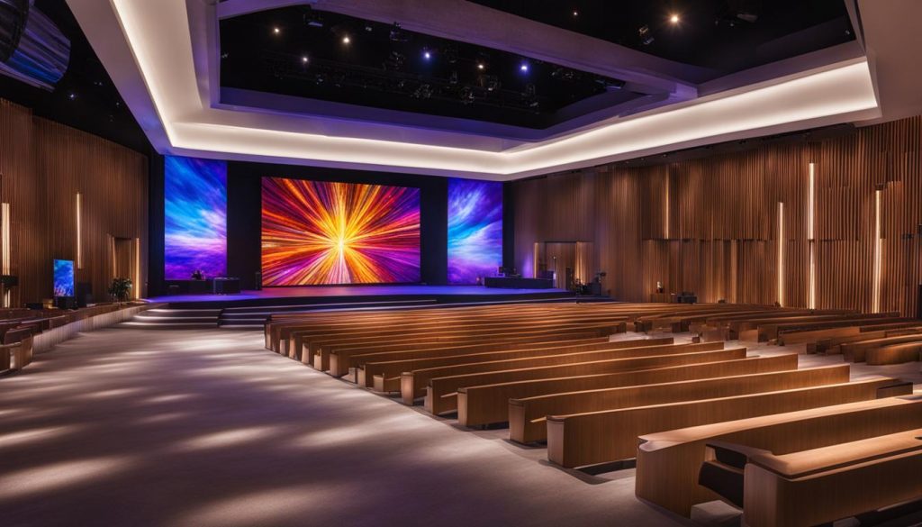 LED wall for church in Hamilton