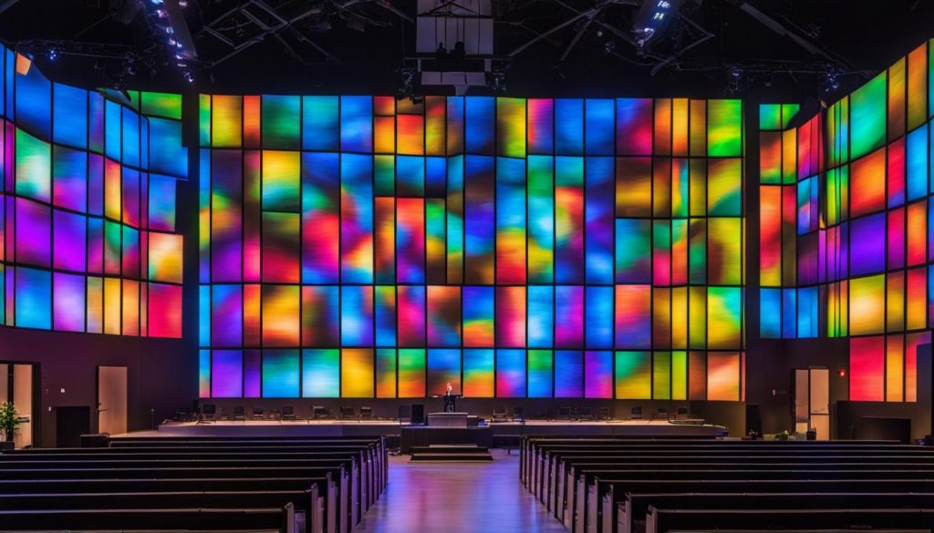 LED wall for church in Huntersville