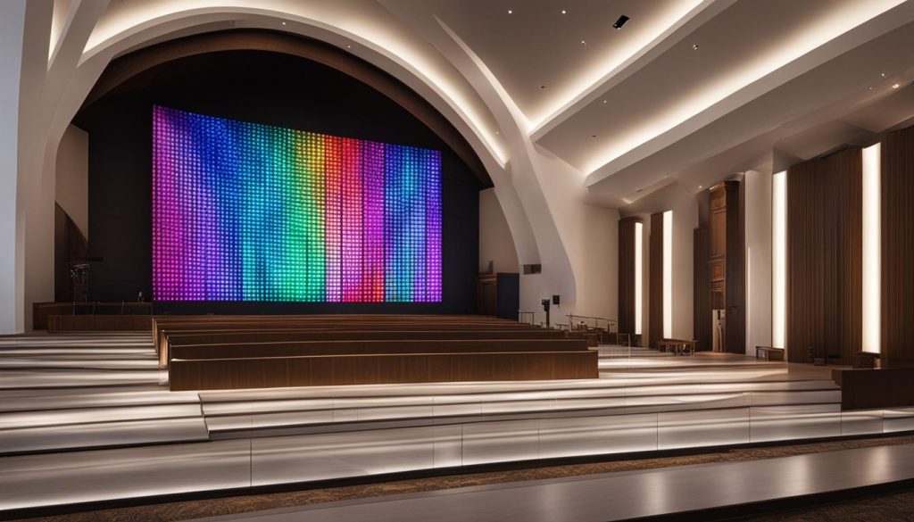 LED wall for church in Joliet