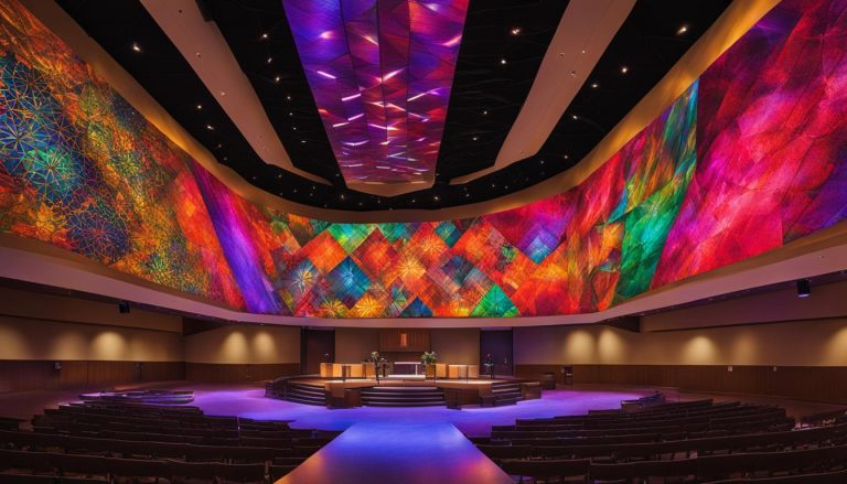 LED wall for church in Longmont