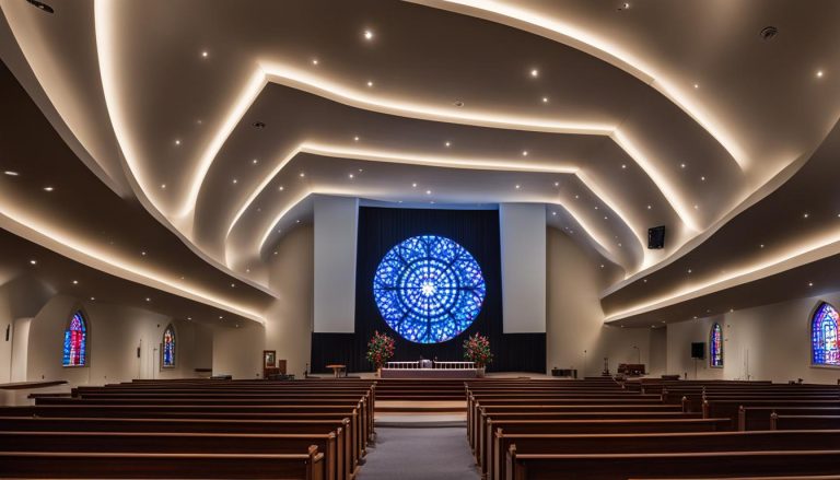 LED wall for church in New Bedford