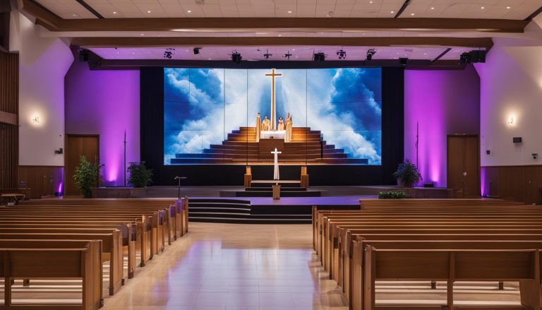 LED wall for church in Newport News