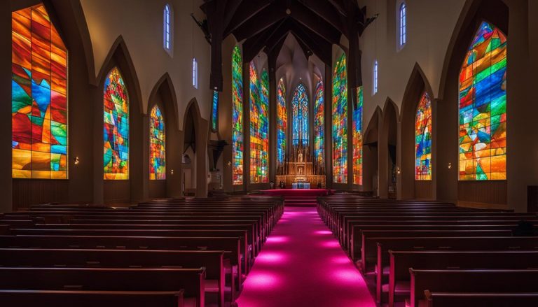 LED wall for church in Roanoke