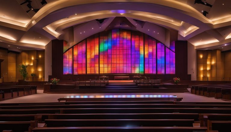 LED wall for church in Sandy Springs