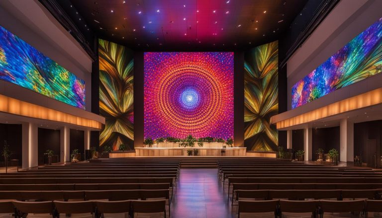 LED wall for church in Savannah