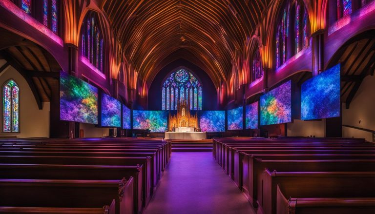 LED wall for church in Somerville