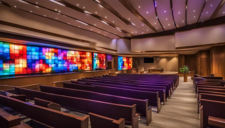 LED wall for church in Springdale