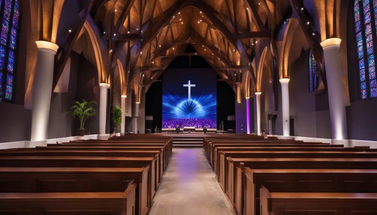 LED wall for church in Taunton