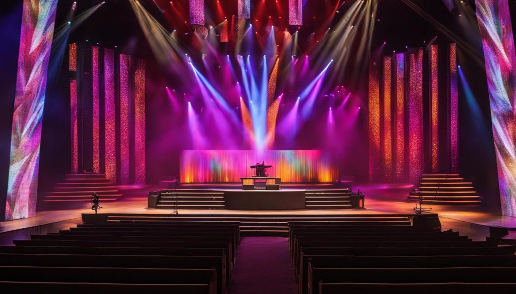 LED wall for church in Thornton