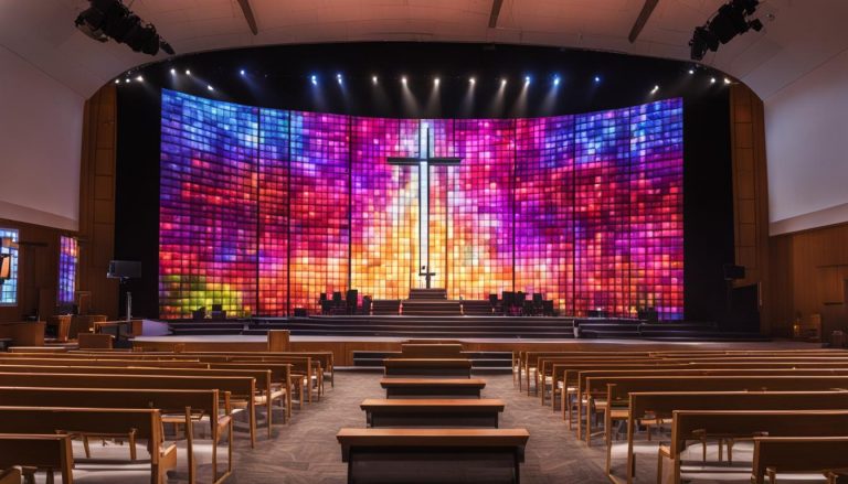 LED wall for church in Union City