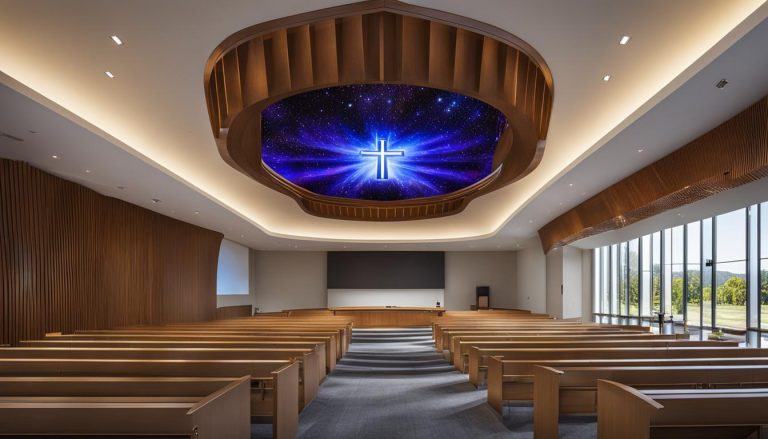 LED wall for church in Waltham