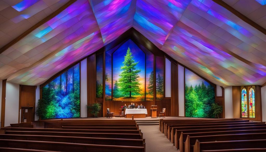 LED wall for church in Warner Robins