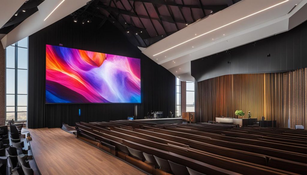 LED wall for church in Winston-Salem