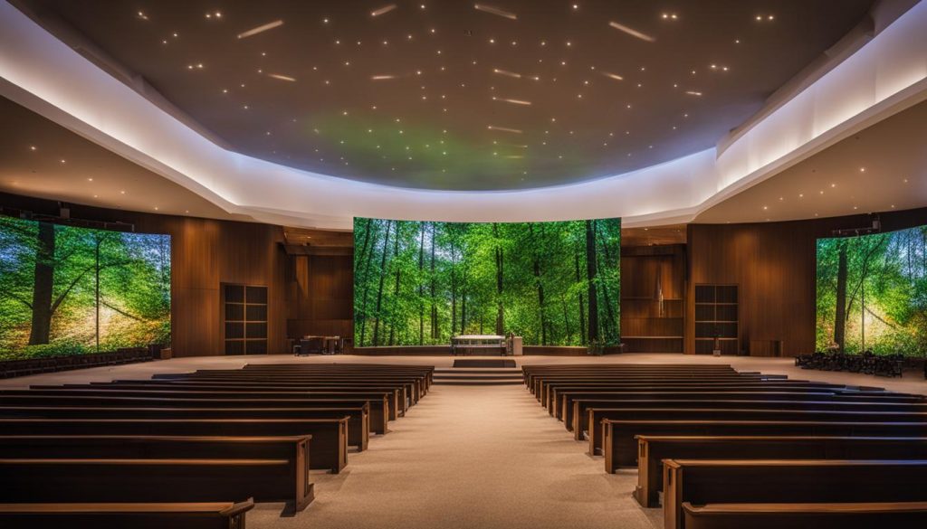 LED wall for church in Winston-Salem