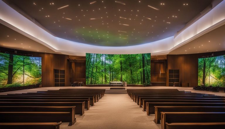 LED wall for church in Winston-Salem