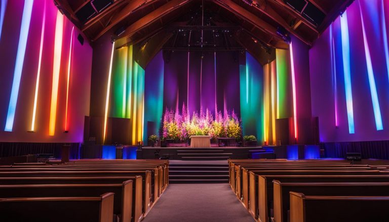 LED wall for church in Worcester