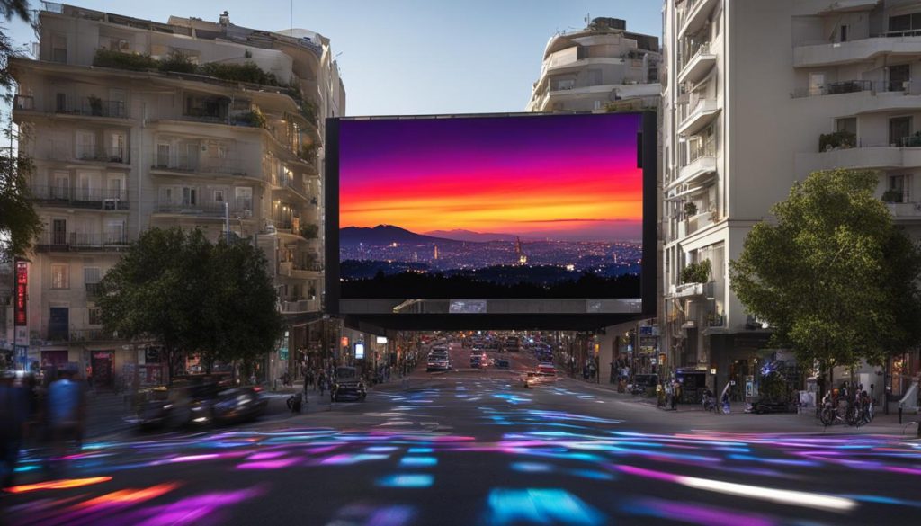 LED wall in Athens