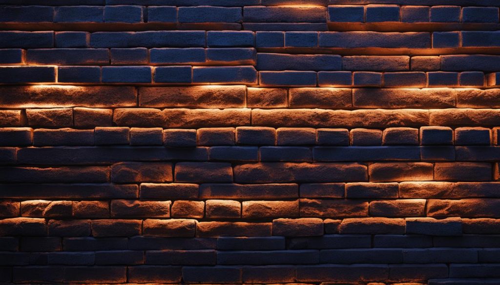 LED wall in Brick