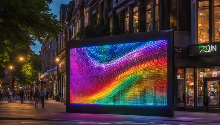 LED wall in Cambridge