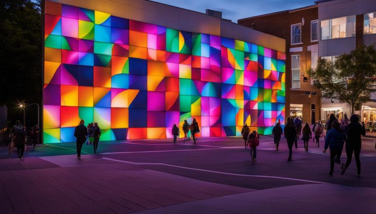 LED wall in Charlottesville