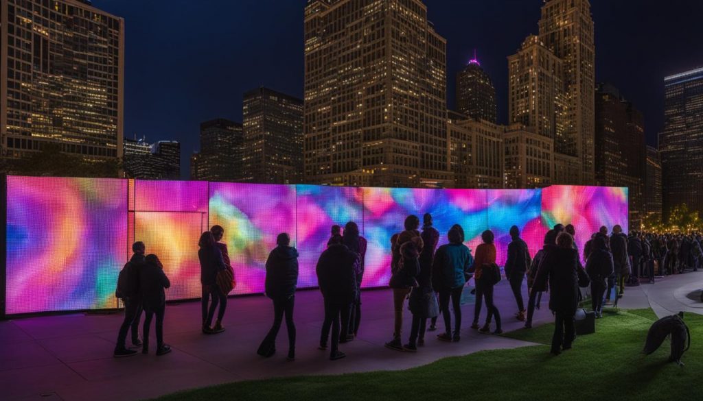 LED wall in Chicago